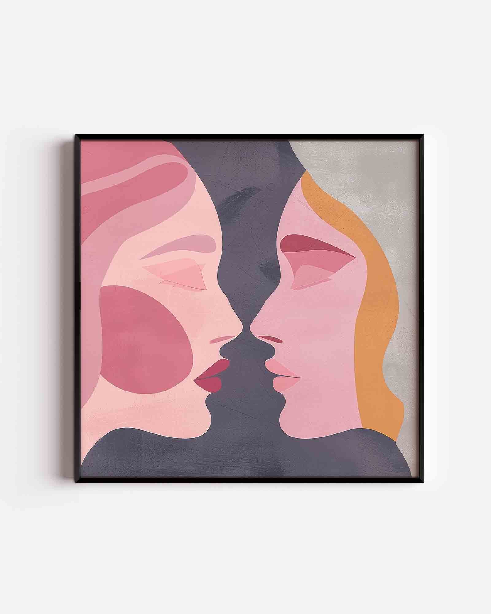 Twee gezichten Poster