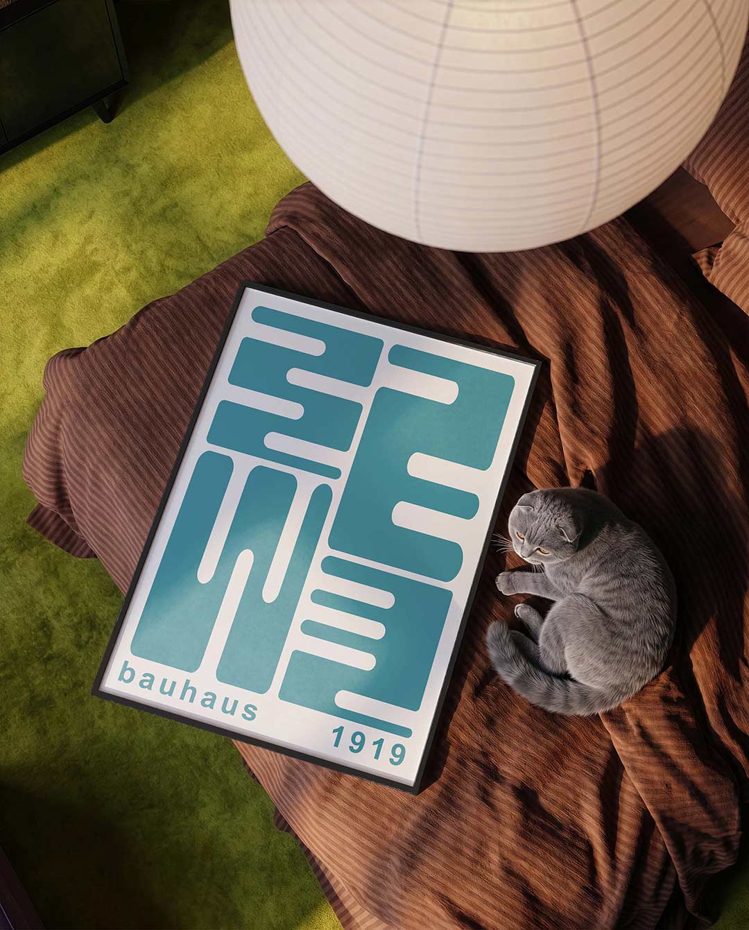 Vorm en lijnenspel Poster