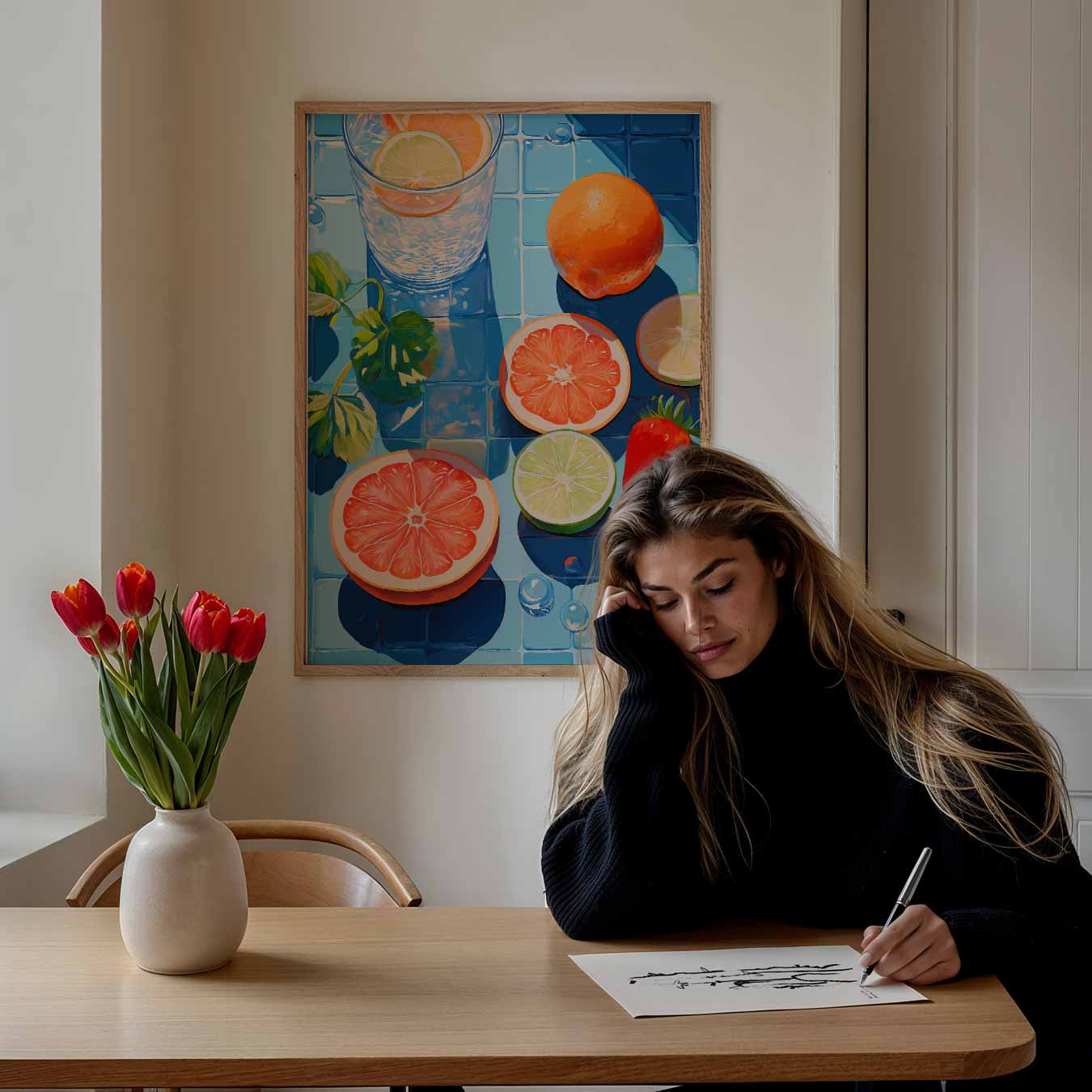 Zomers Fruitplezier Poster-WallArtistic