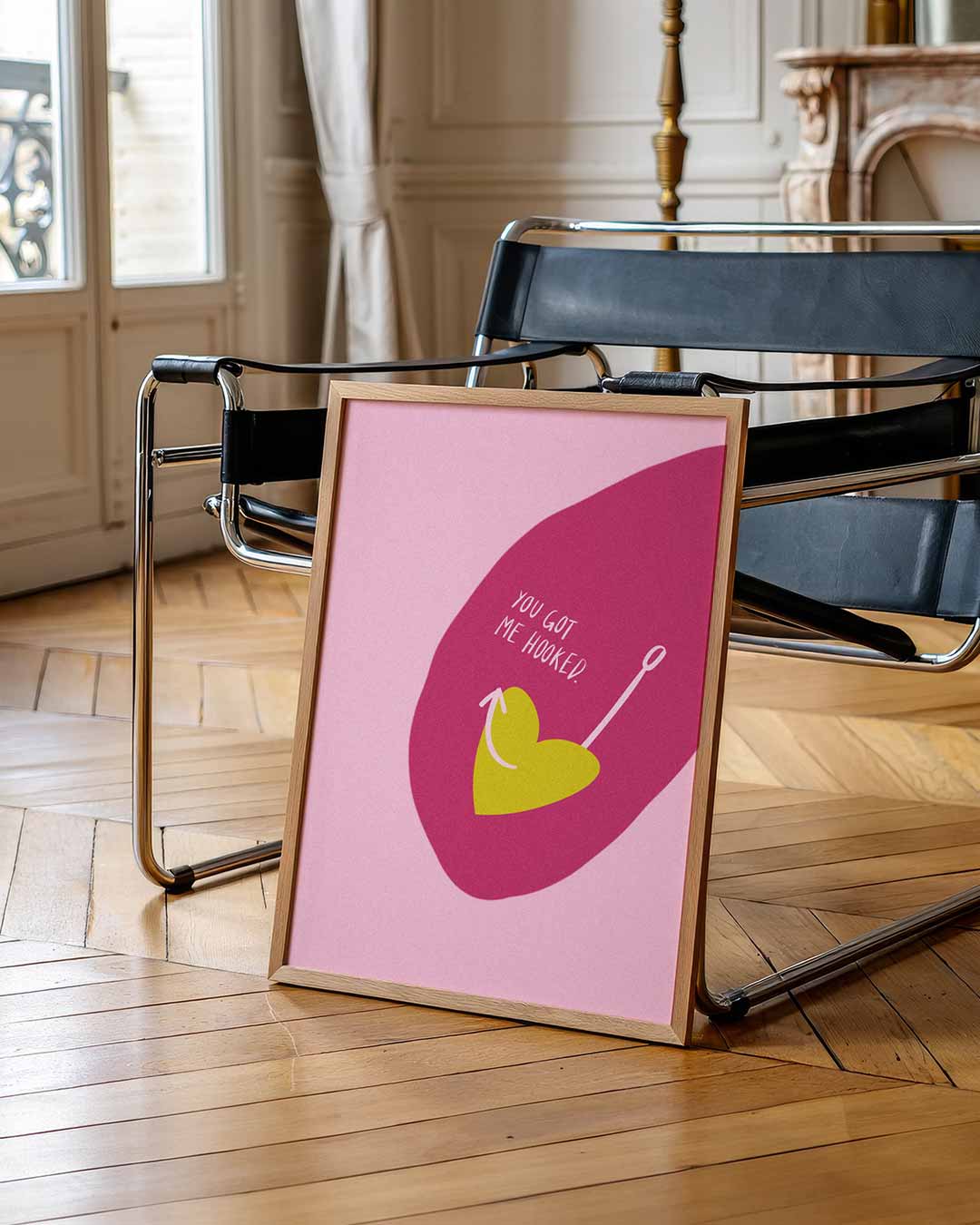 Love Hooked Hart Poster-WallArtistic