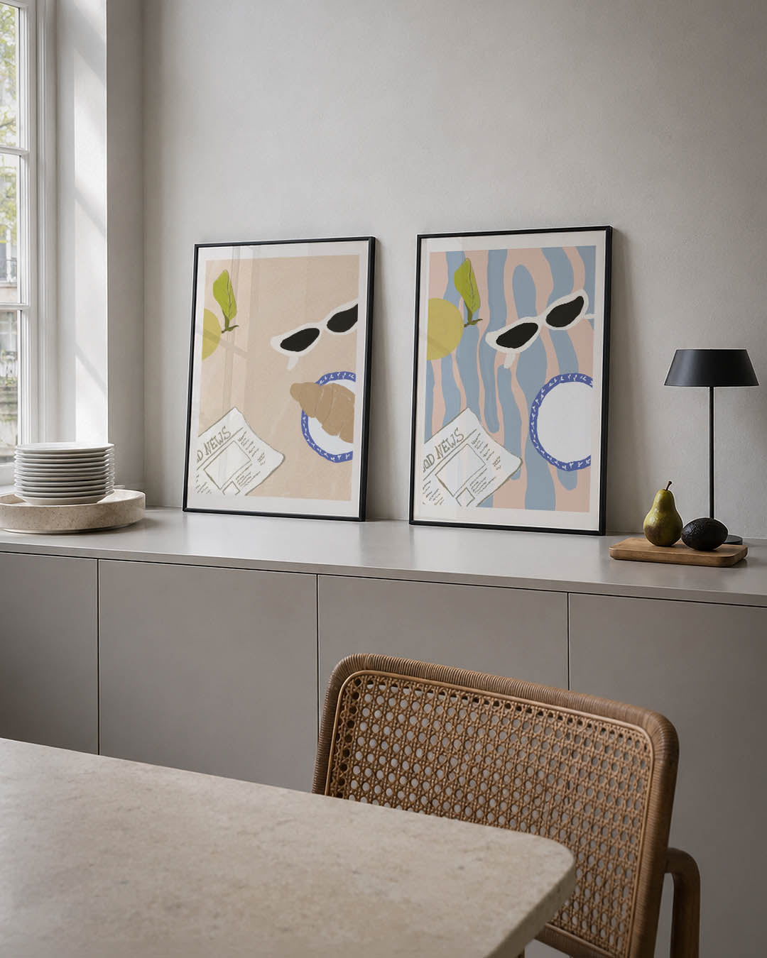 Ontbijt moment Posterset