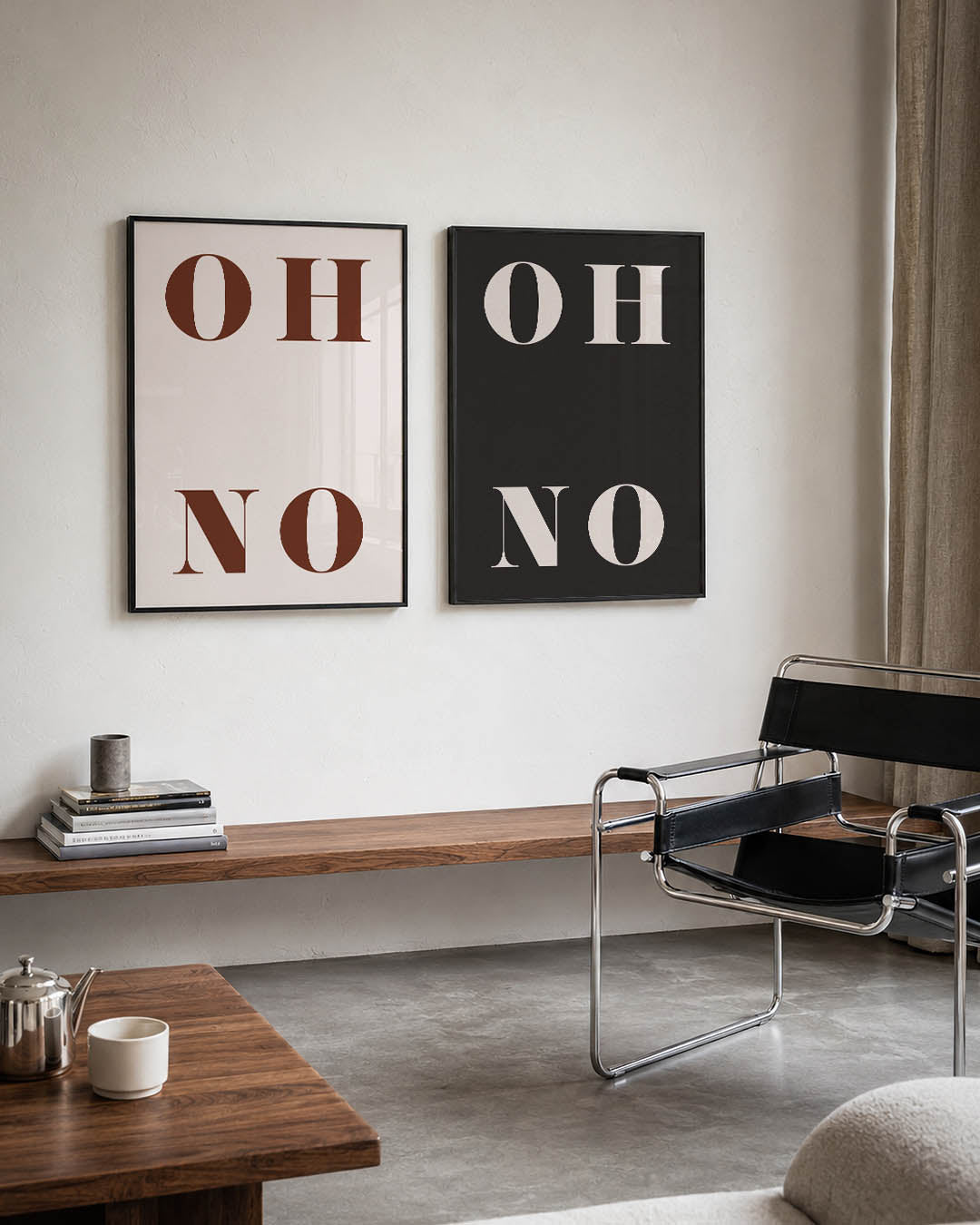Typografisch spel Posterset