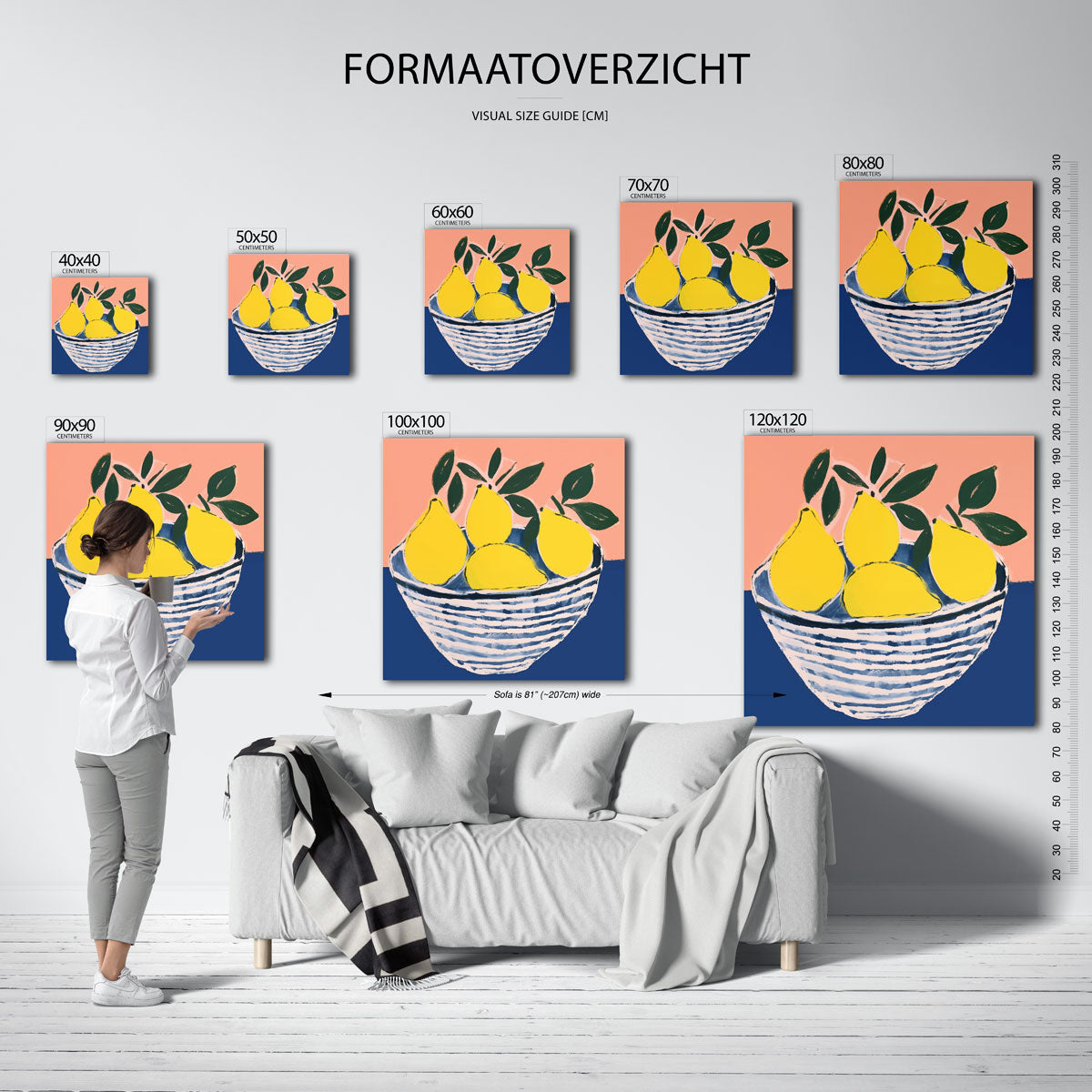 Citroenen in schaal Poster