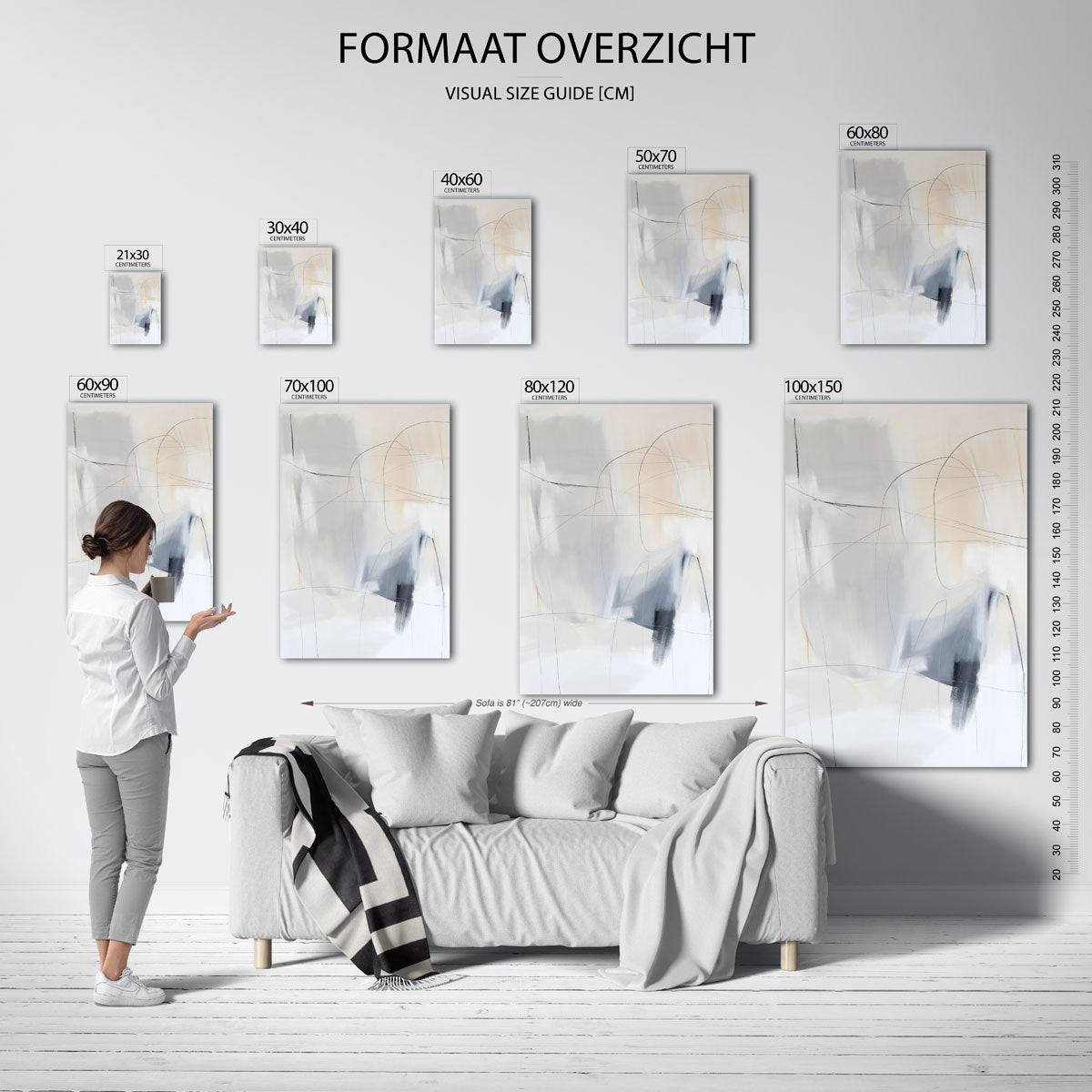 Abstracte lijnen Poster