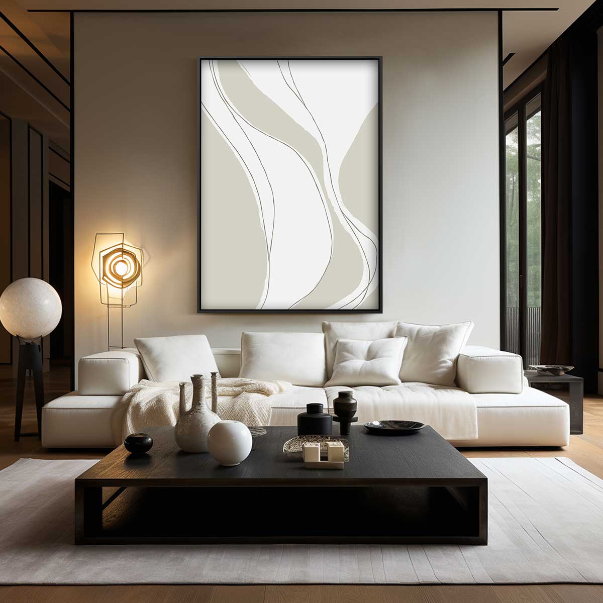 Zachte Golven Wanddecoratie Kunstwerk-canvas-dibond-plexiglas-wanddecoratie-WallArtistic