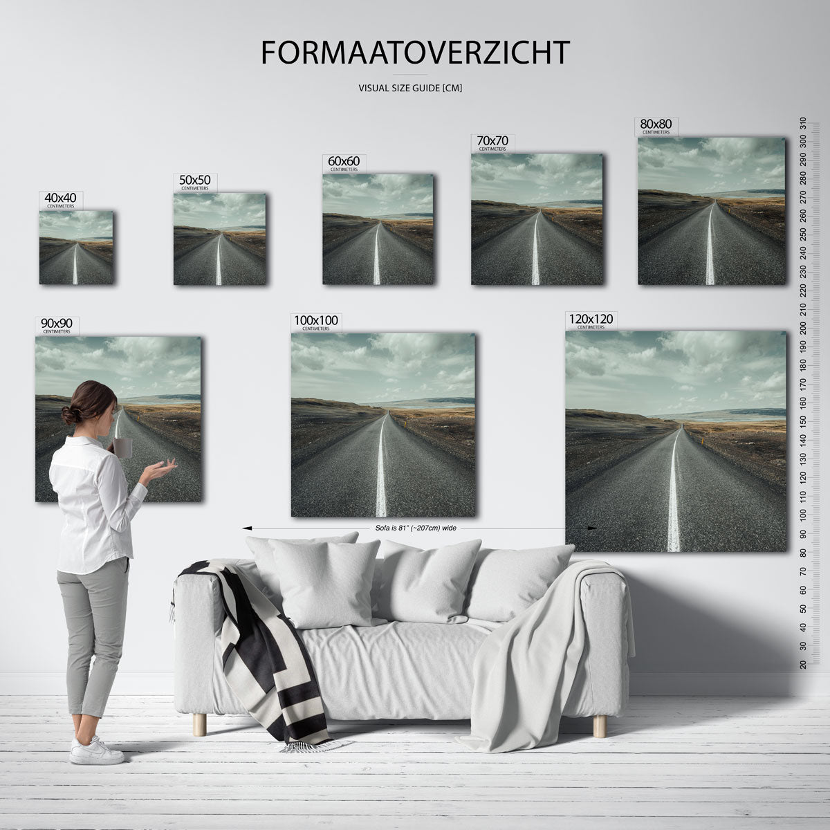 Eindeloze weg Kunstwerk