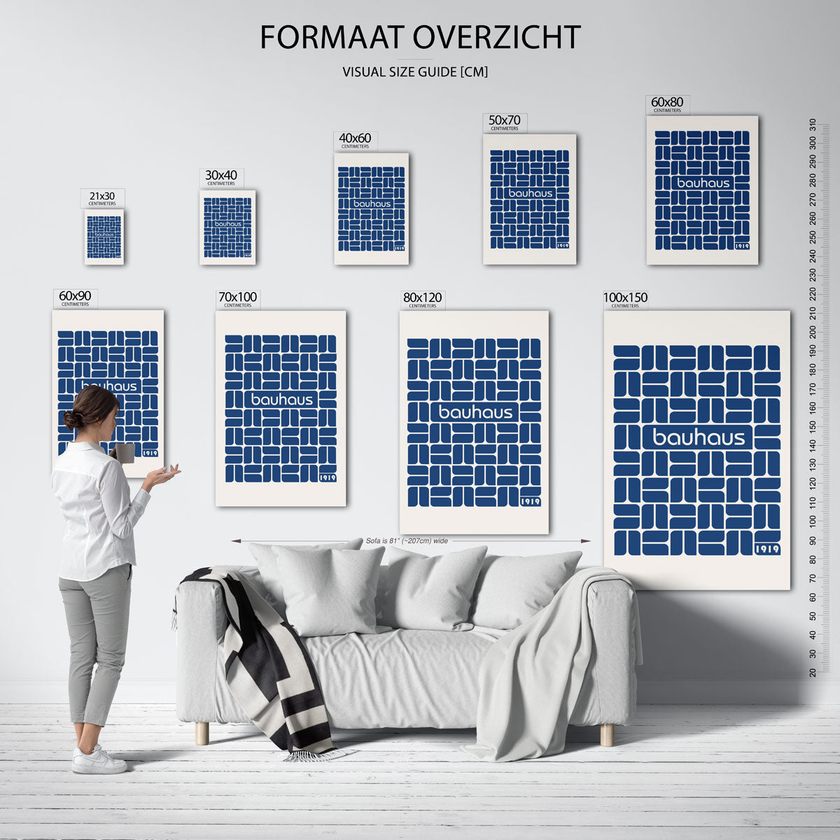 Vormritme en kleur Poster