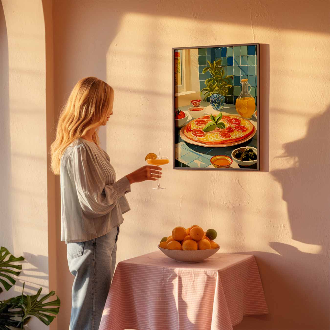 Mediterrane Keuken Poster-WallArtistic