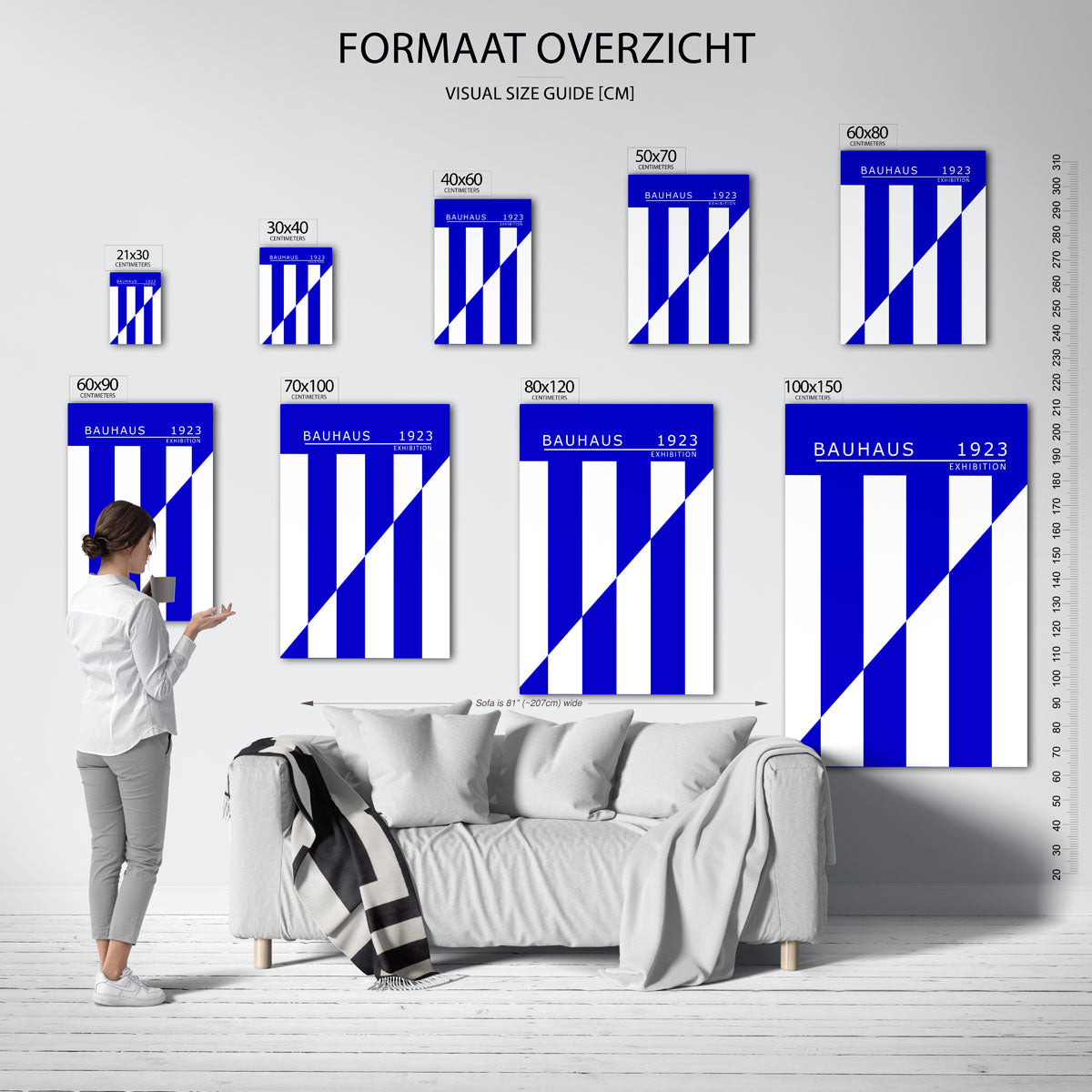 Lijnen en vlakken Poster