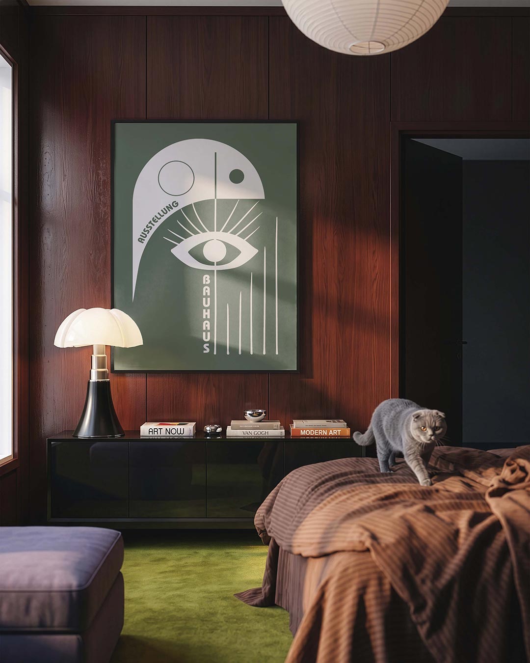 Oog en lijnen Poster