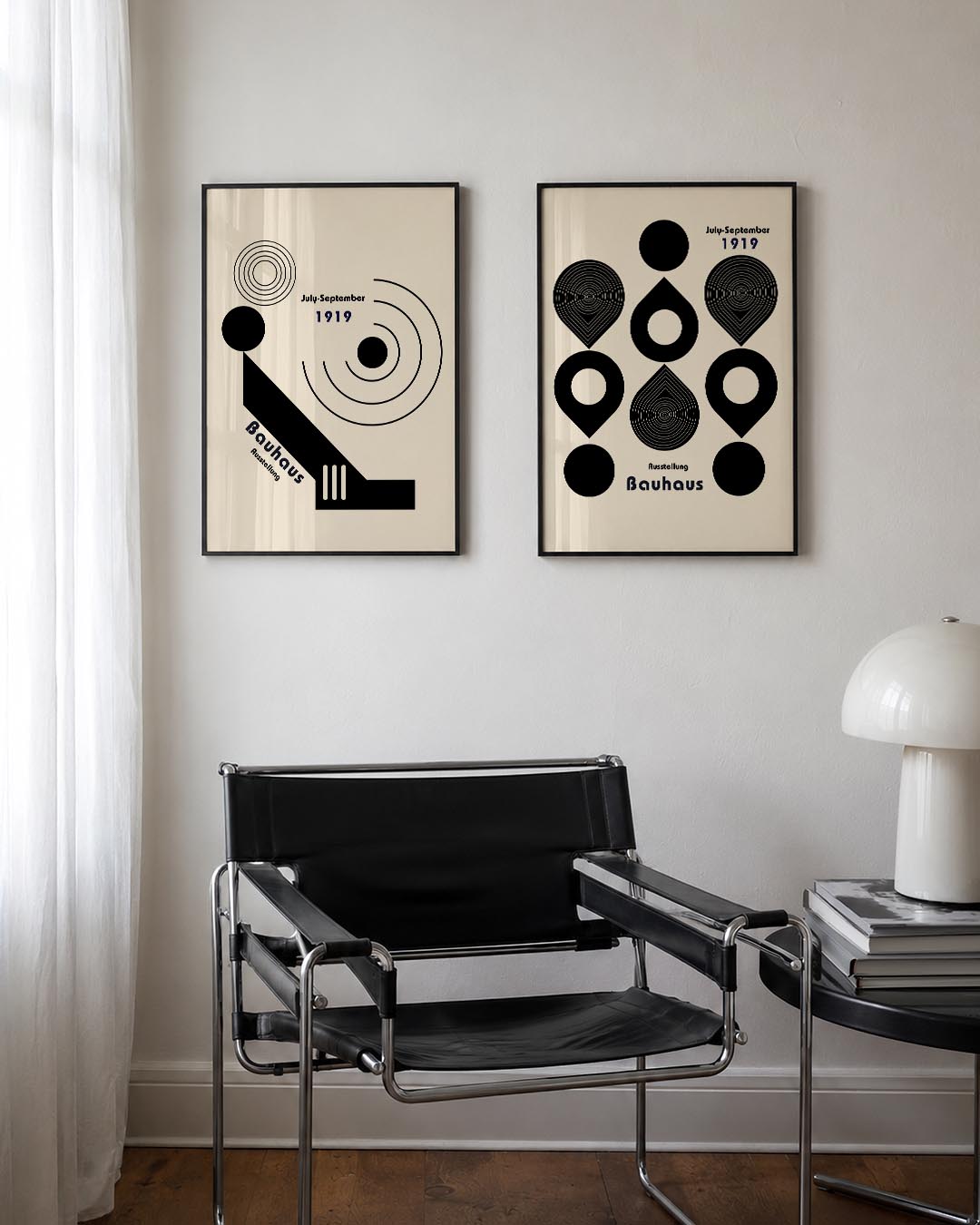 Cirkel en lijnenspel Posterset