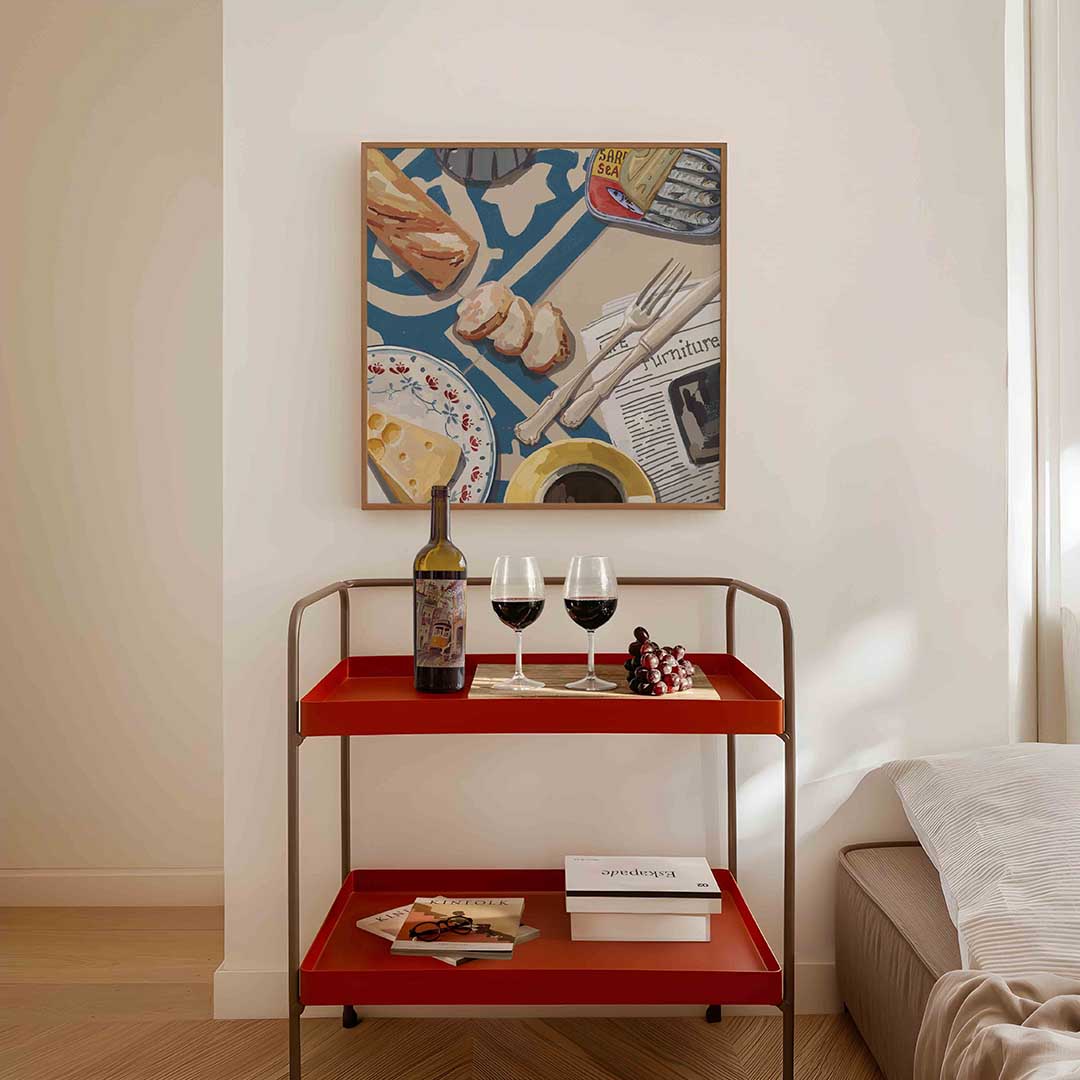 Ontbijt tafel Poster