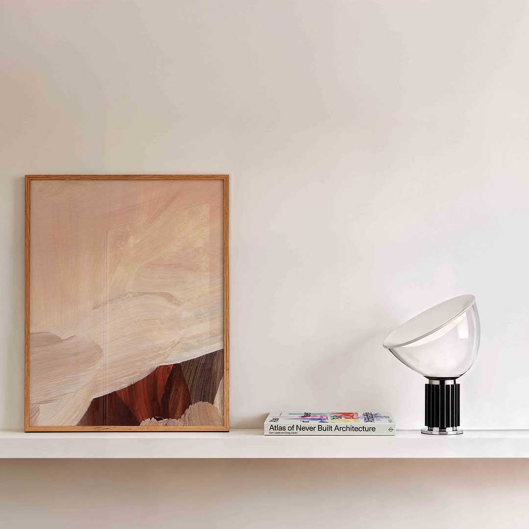 Abstracte penseelstreken Poster
