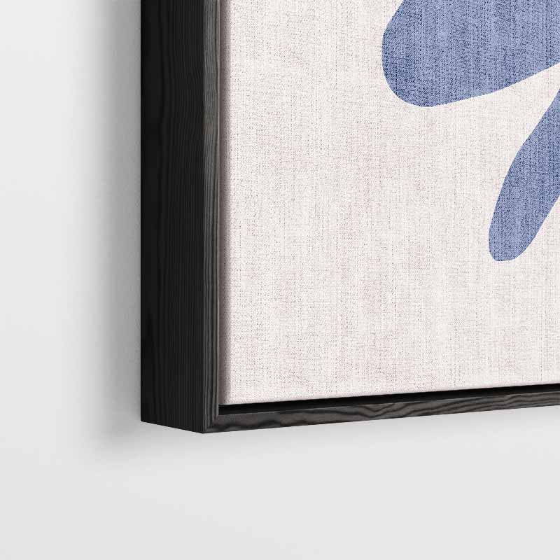 Blauwe Dans Kunstwerk-canvas-dibond-plexiglas-wanddecoratie-WallArtistic