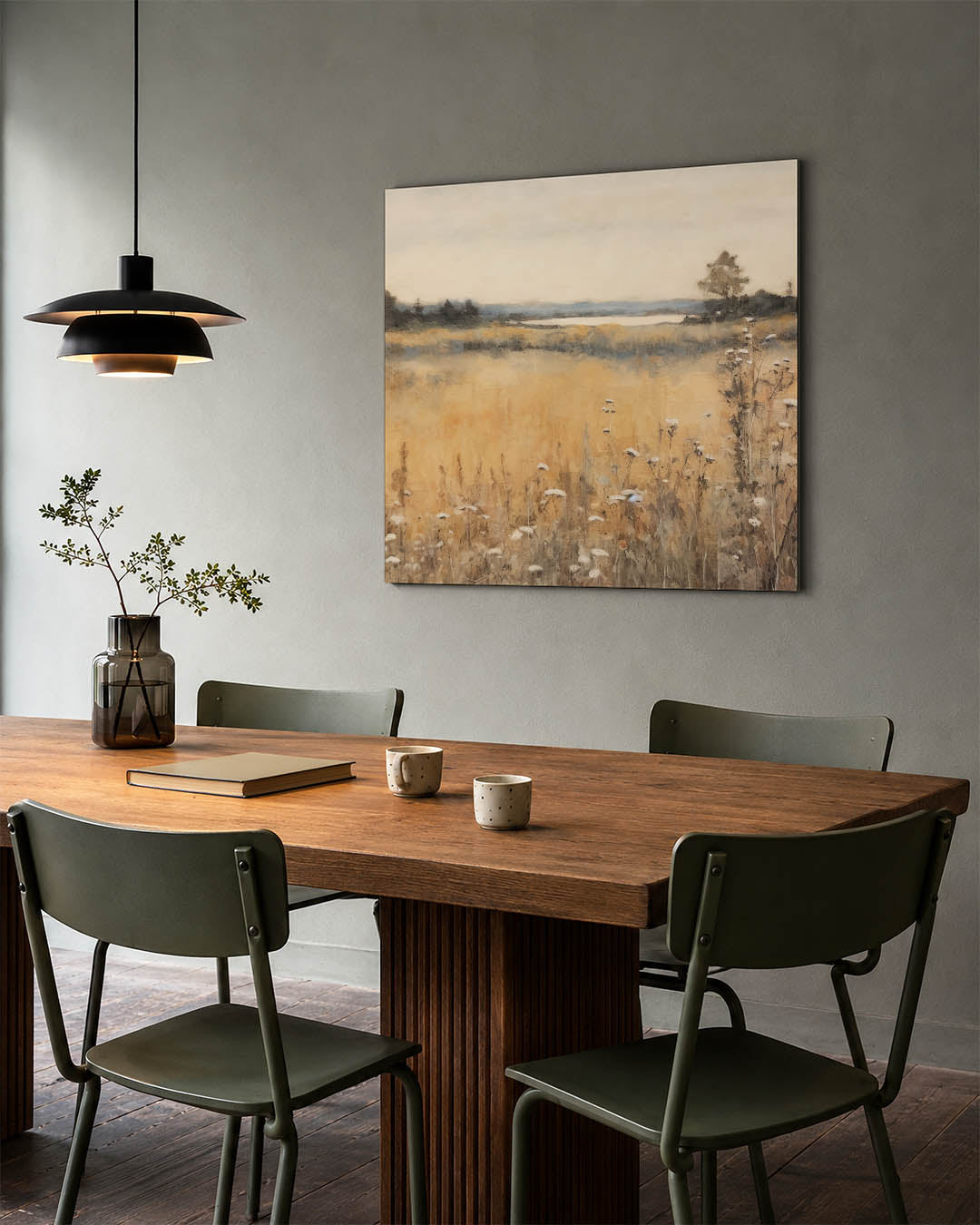 Rustige landschap weergave Kunstwerk