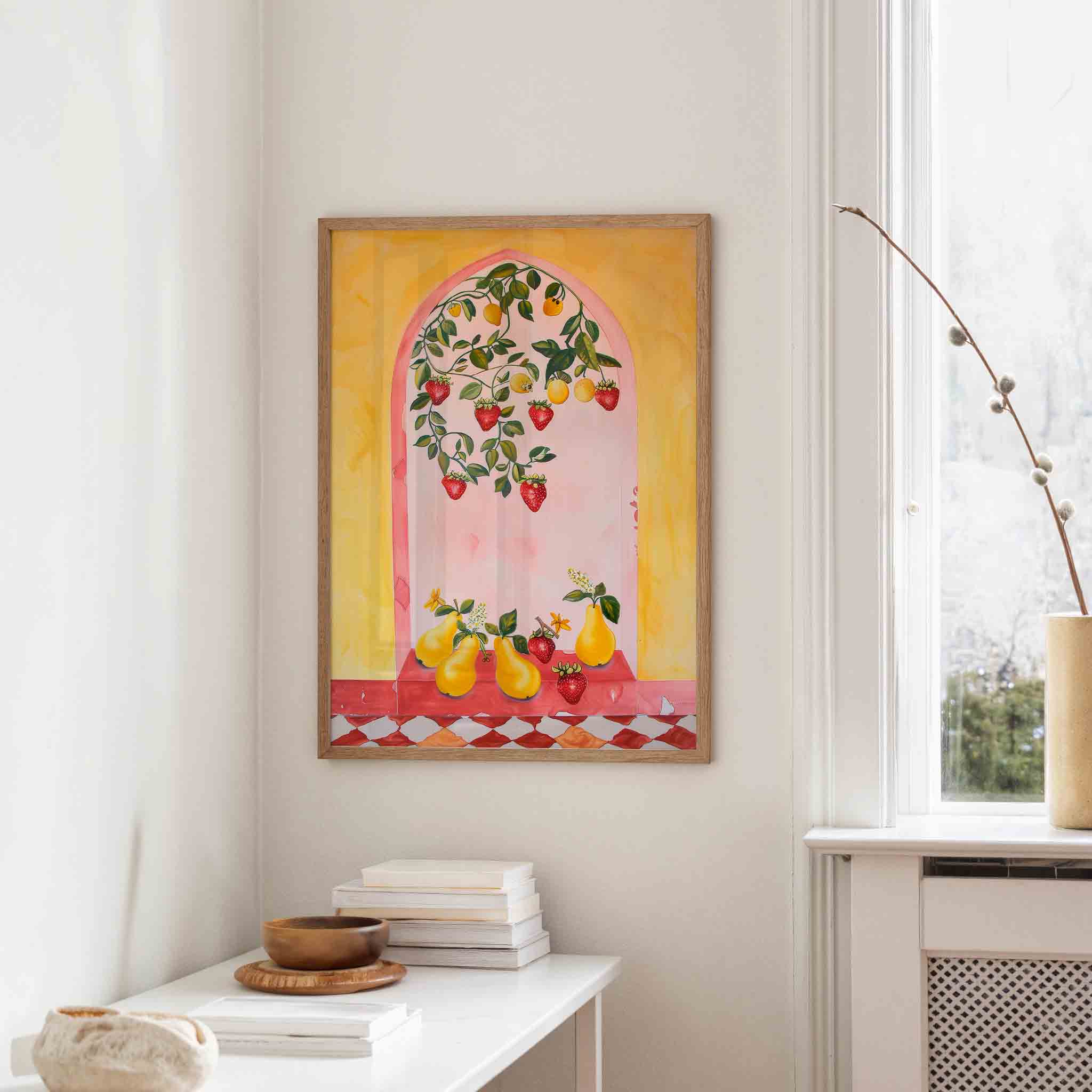Fruit en bladeren Poster