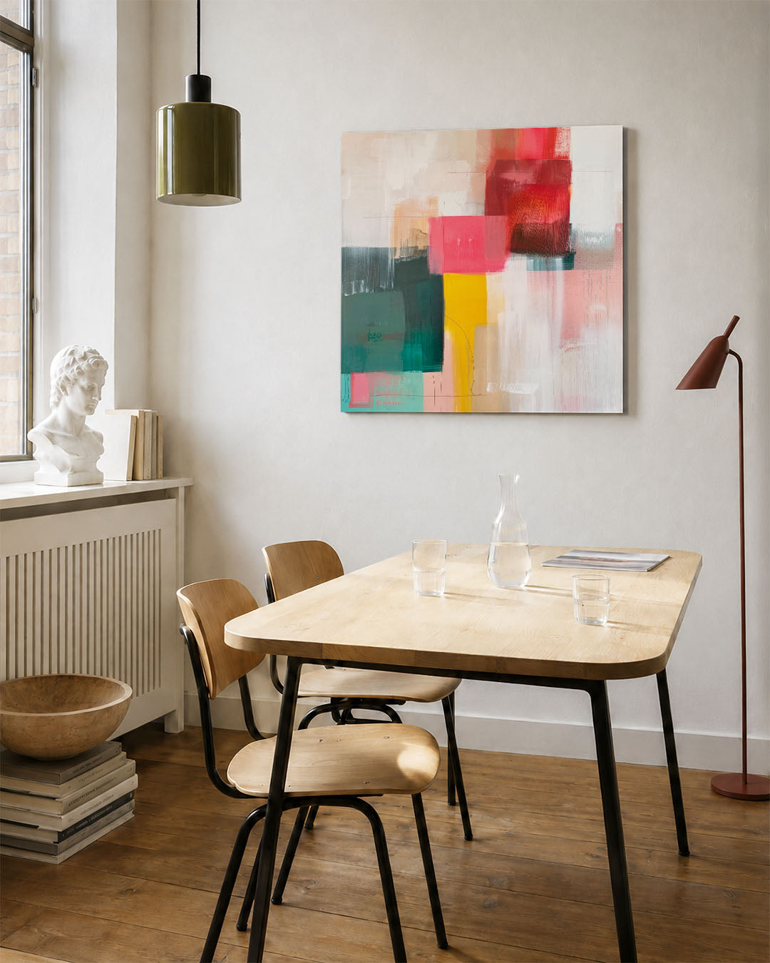 Kleurrijke geometrie Kunstwerk