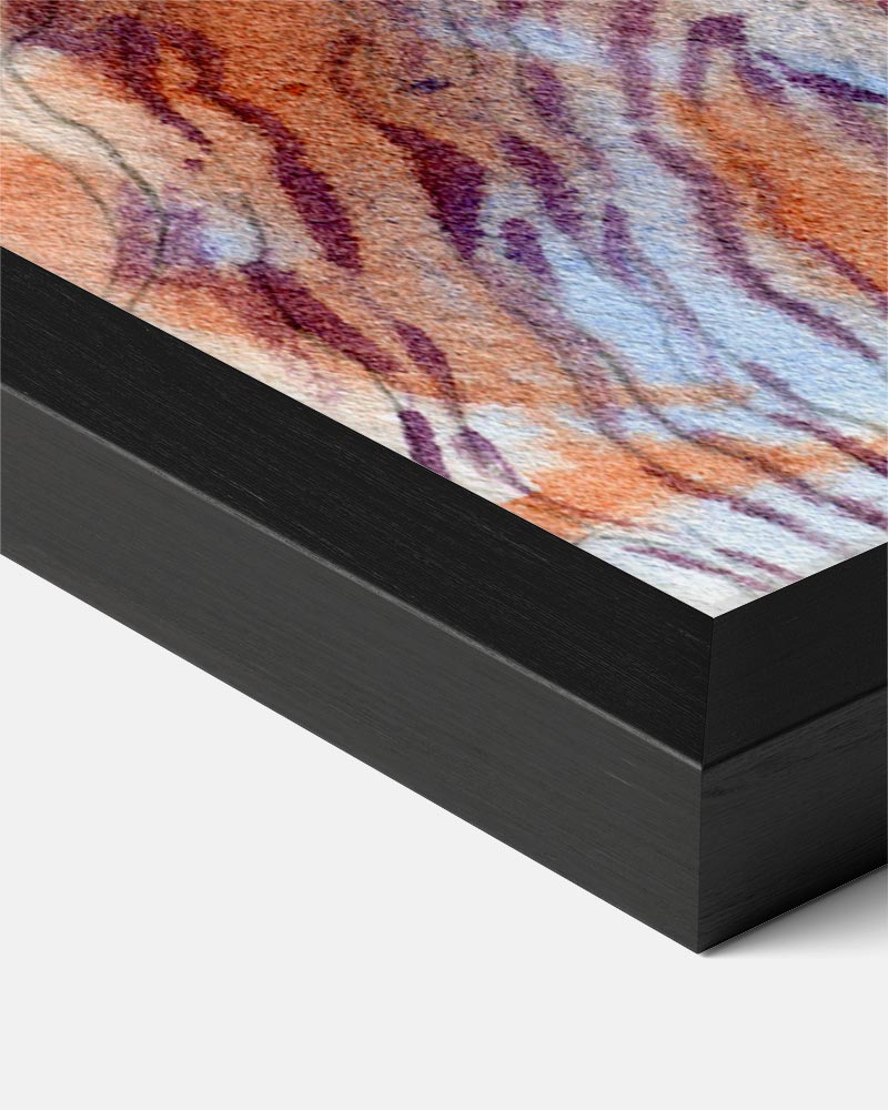 Paarse schelpen met stippen Poster-WallArtistic