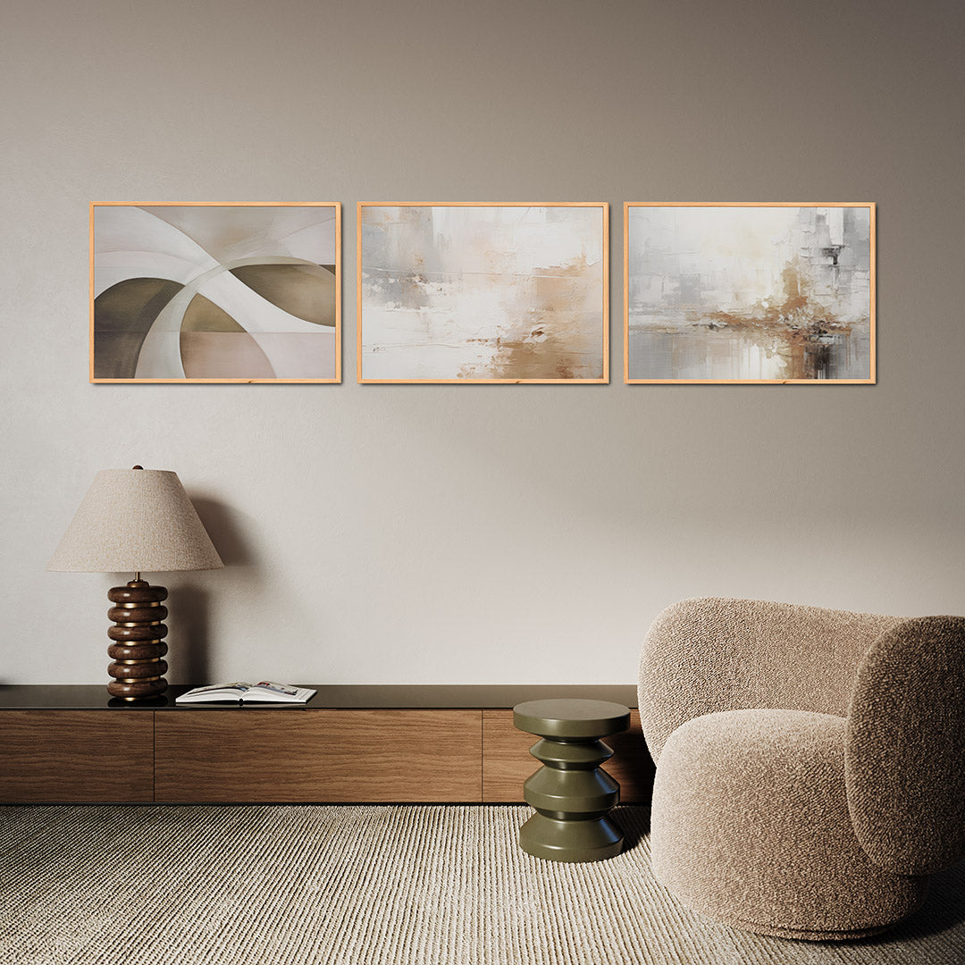Zachte kleurvlakken Posterset