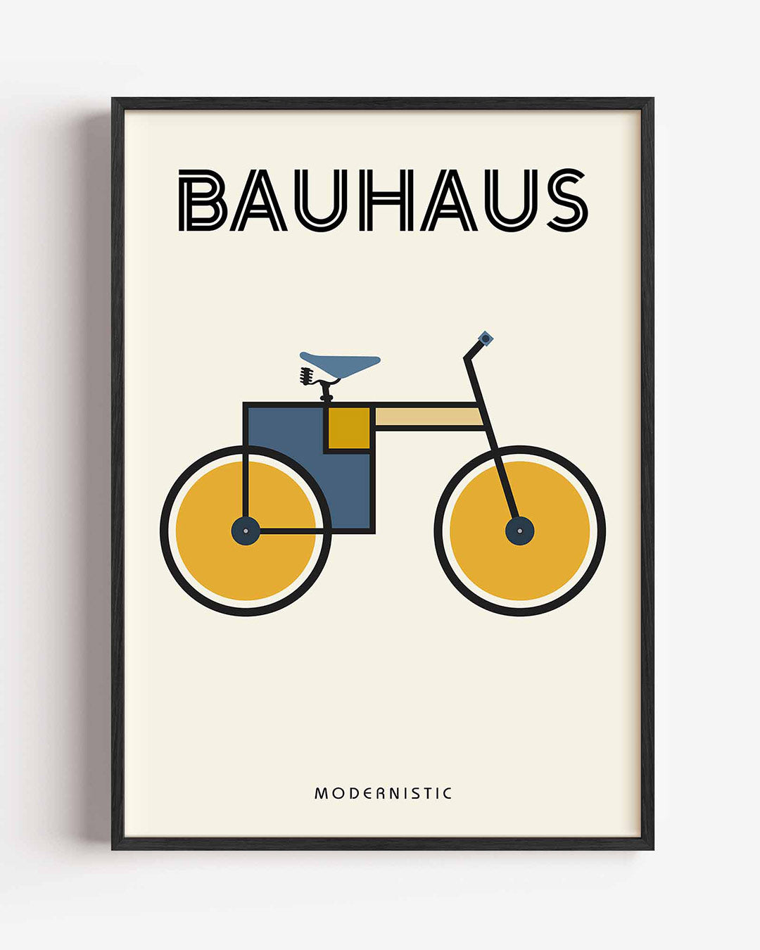 Fiets en kleurvlakken Poster