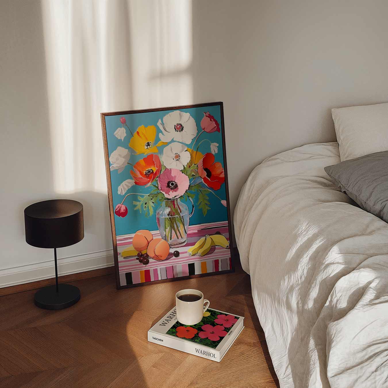 Vrolijke Bloemen en Fruit Poster-WallArtistic