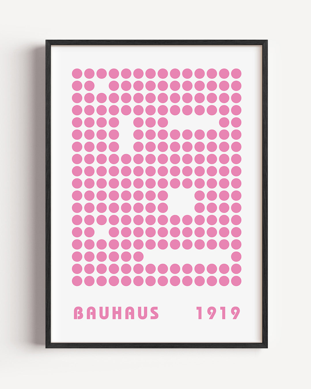 Cirkelpatroon en typografie Poster