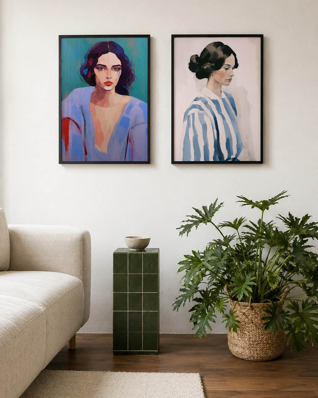 Portret in kleurvlakken Posterset