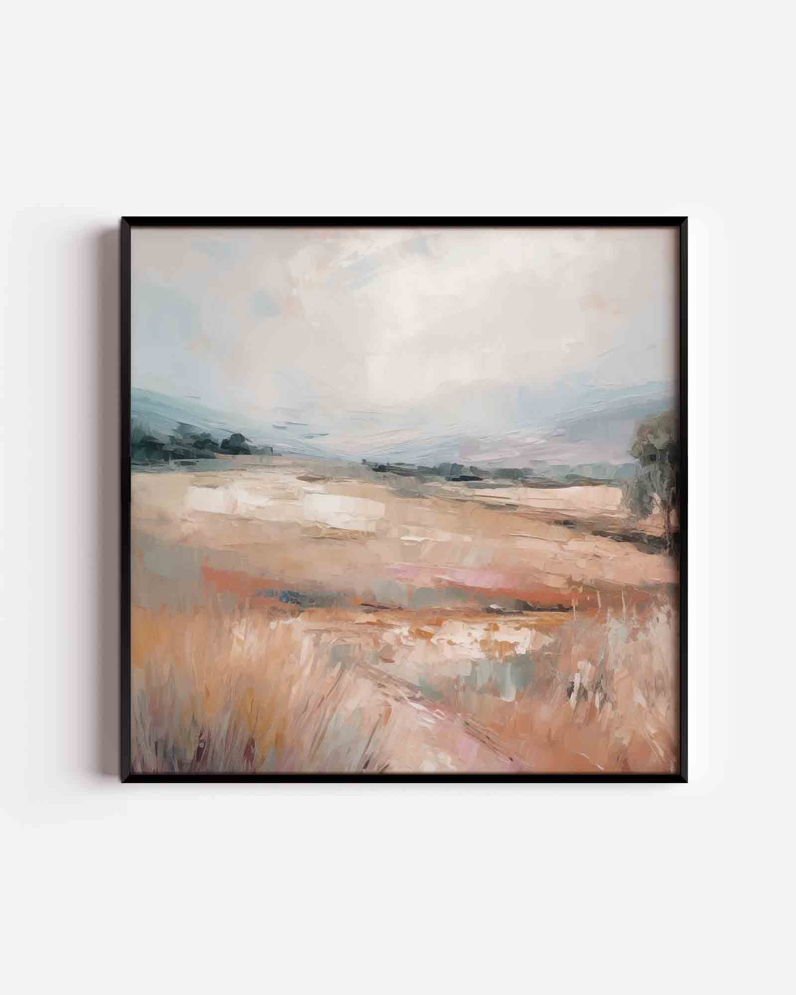 Landschap met zachte tinten Poster