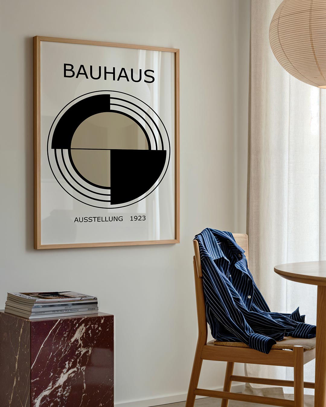 Cirkel en lijnen Poster
