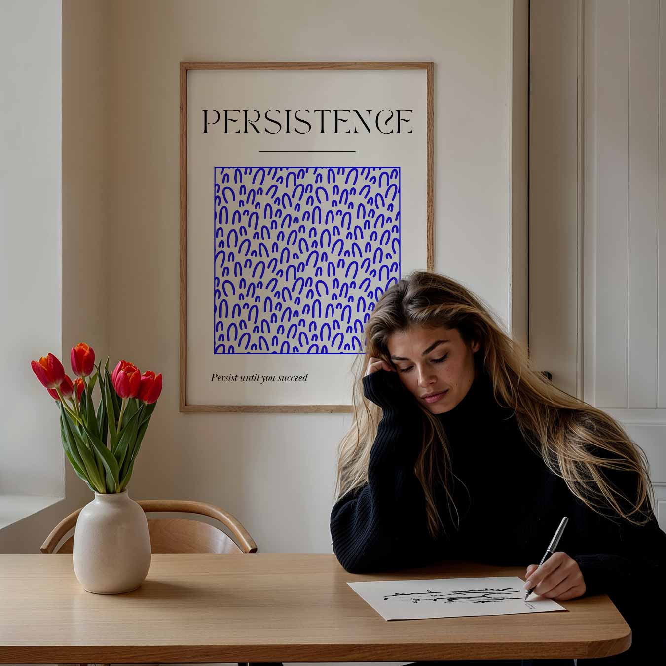 Inspirerende Volhardingsposter-WallArtistic