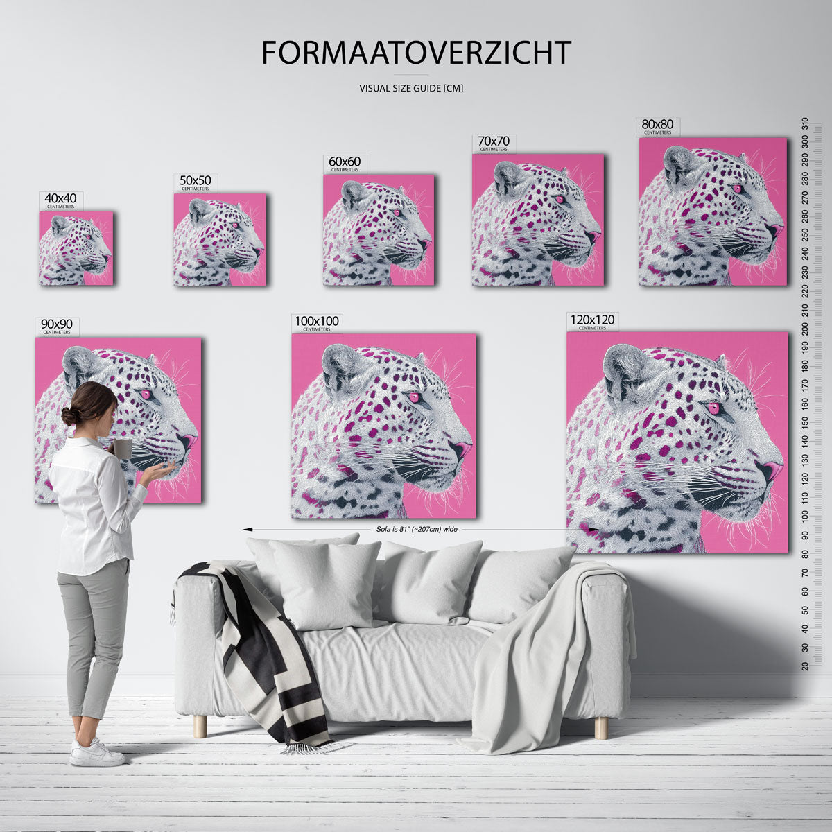 Roze luipaard Poster