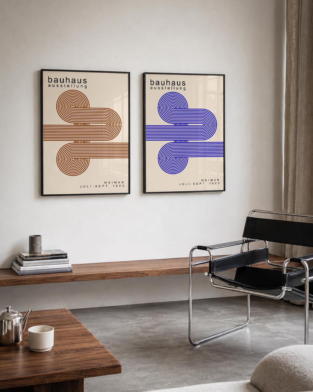 Lijnen en cirkelpatronen Posterset