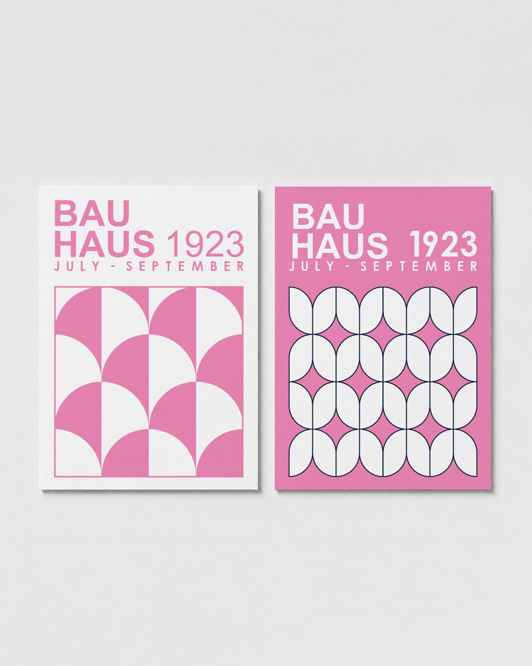 Roze boogpatronen Posterset