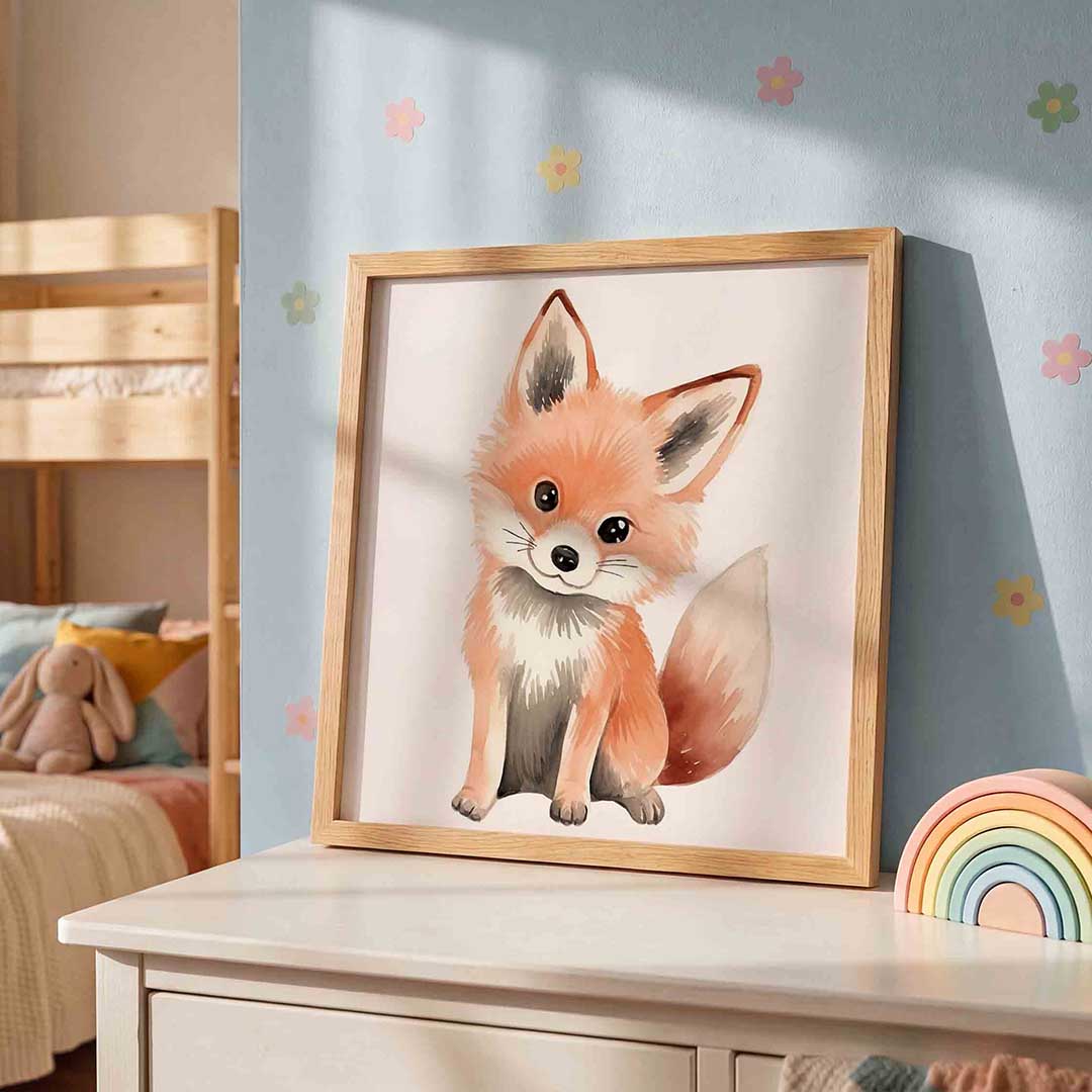 Schattige vos Poster