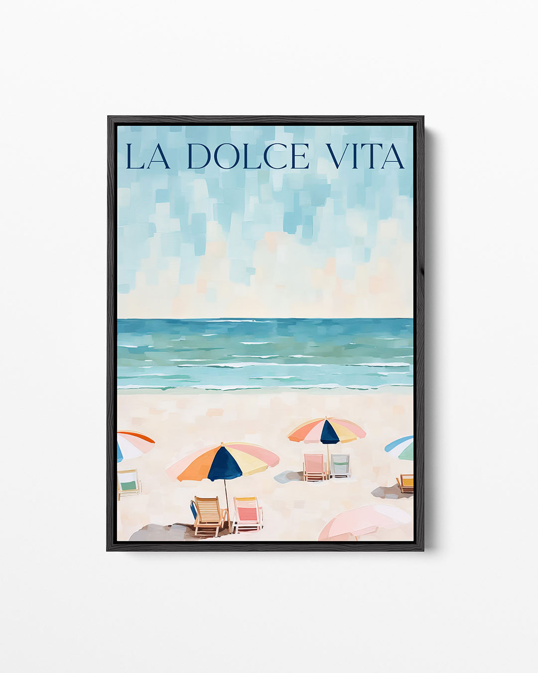 Zomerse stranddag Kunstwerk