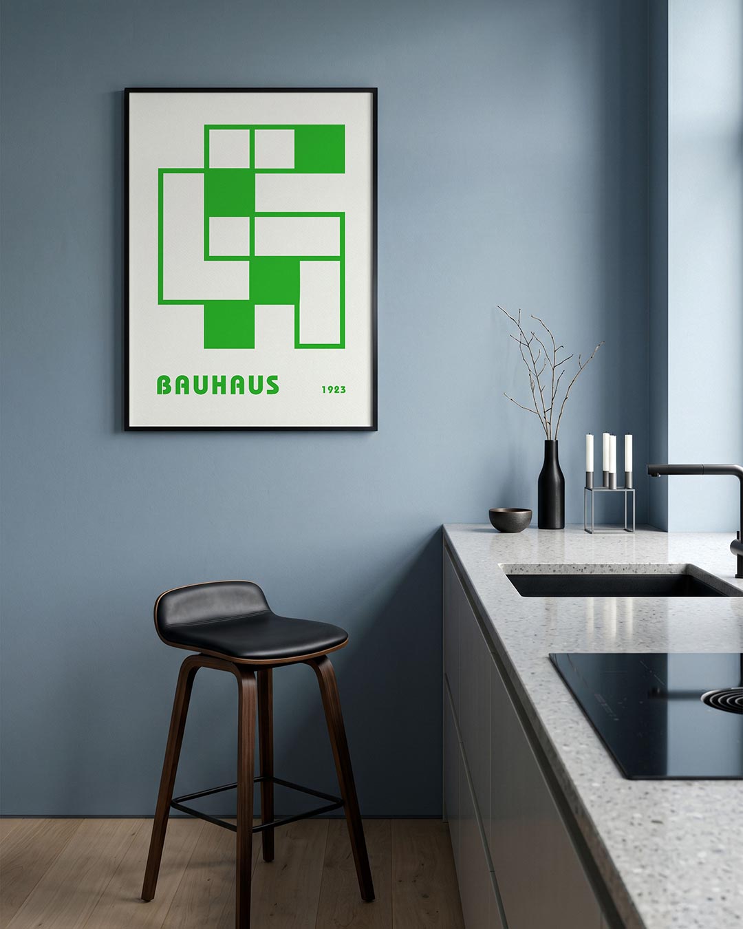 Groene vlakstructuur Poster