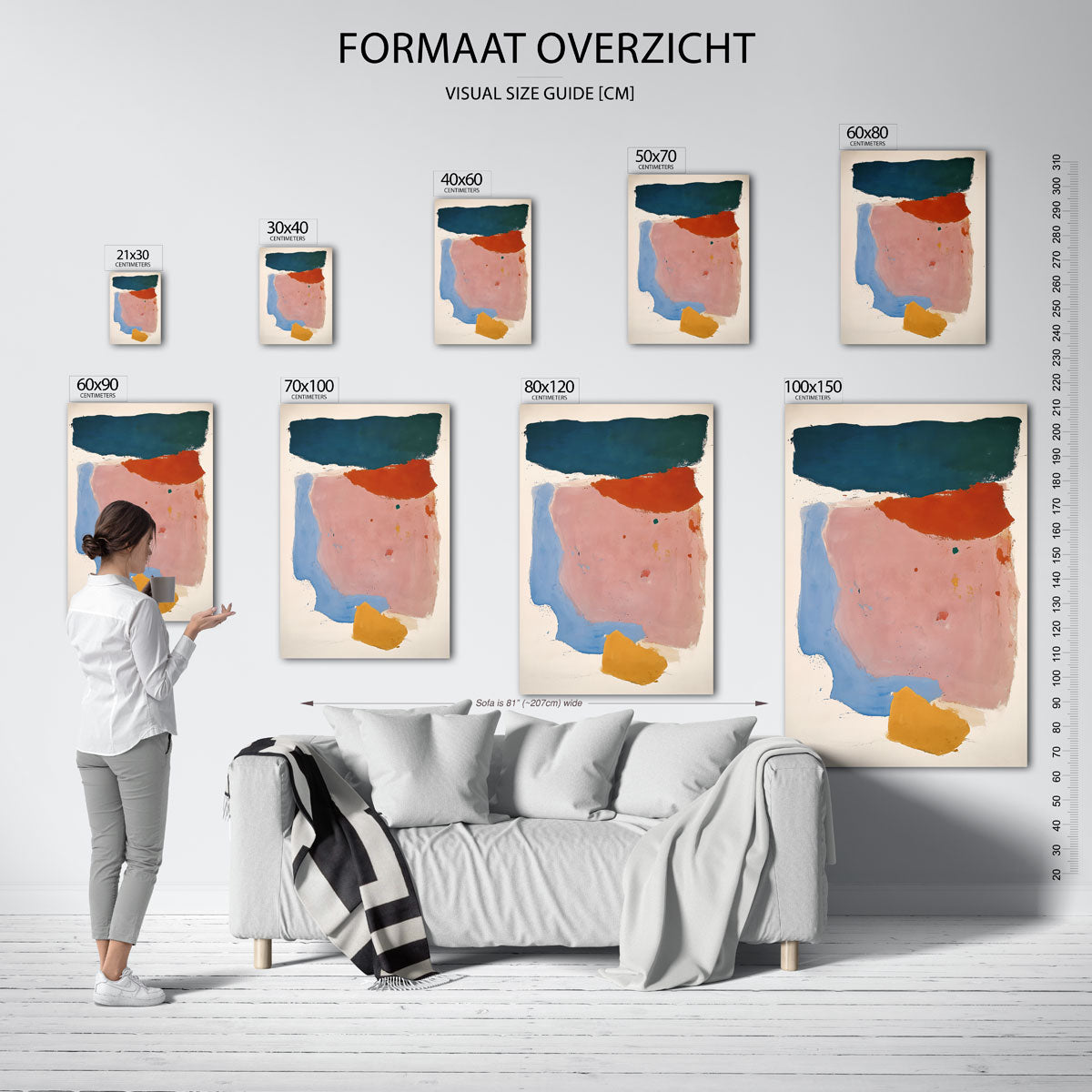 Abstracte vormen Poster