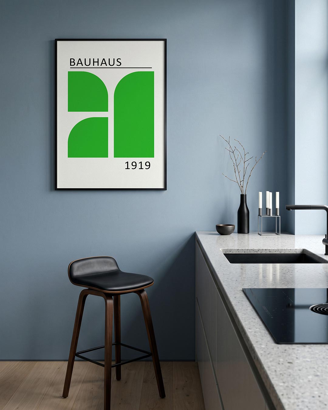 Groene vlakverdeling Poster