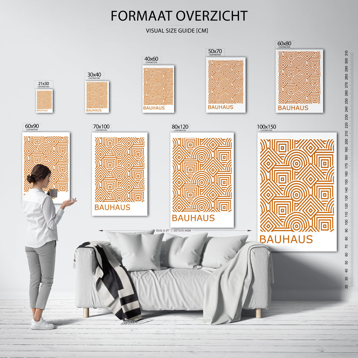 Lijnen en patronen Poster
