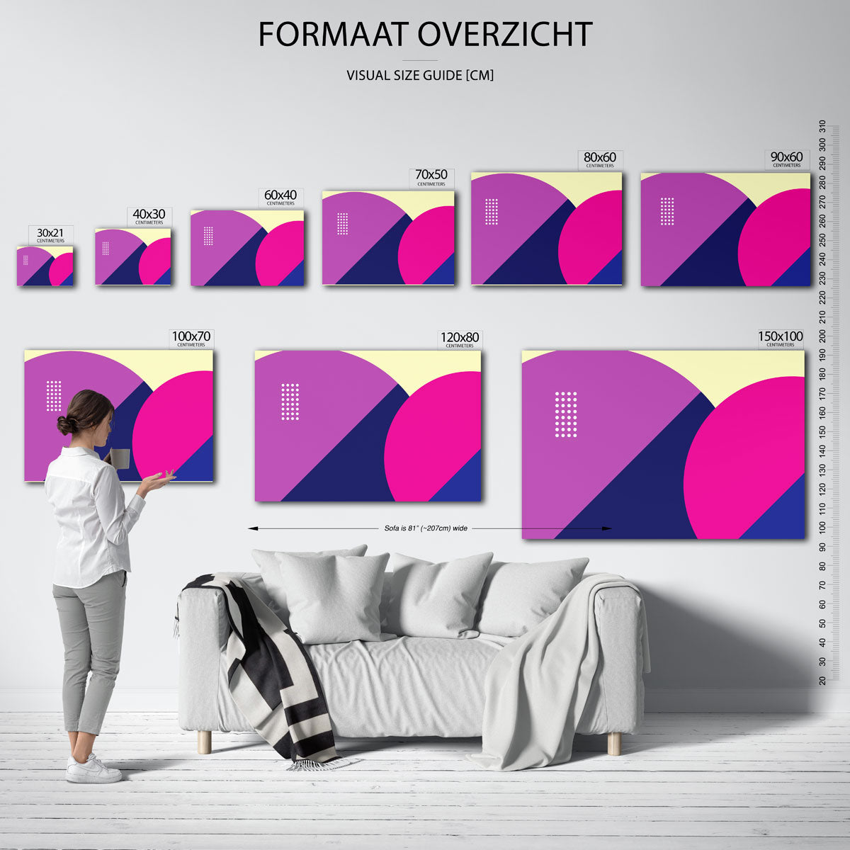 Vormen en vlakkenspel Poster