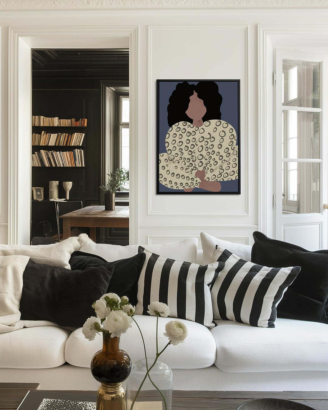 Gestileerde vrouwelijke vorm Kunstwerk