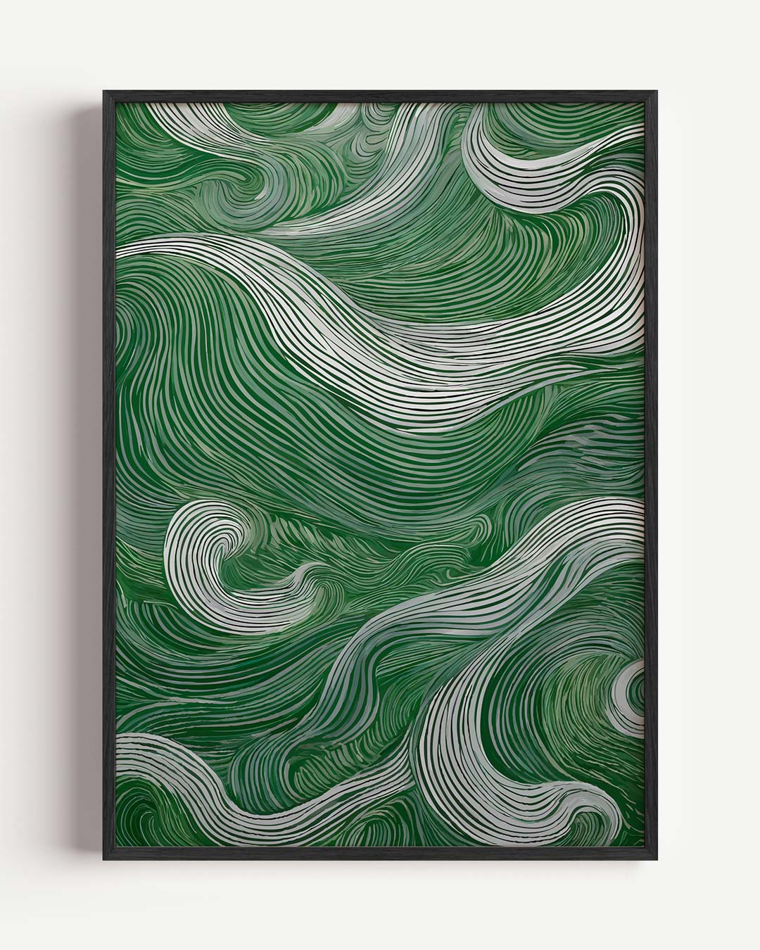 Groene Golf Beweging Poster-WallArtistic