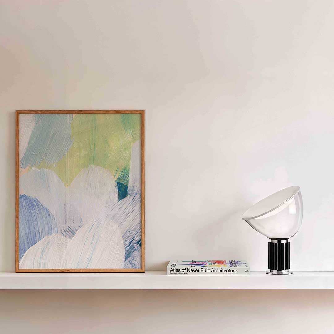 Abstracte penseelstreken Poster