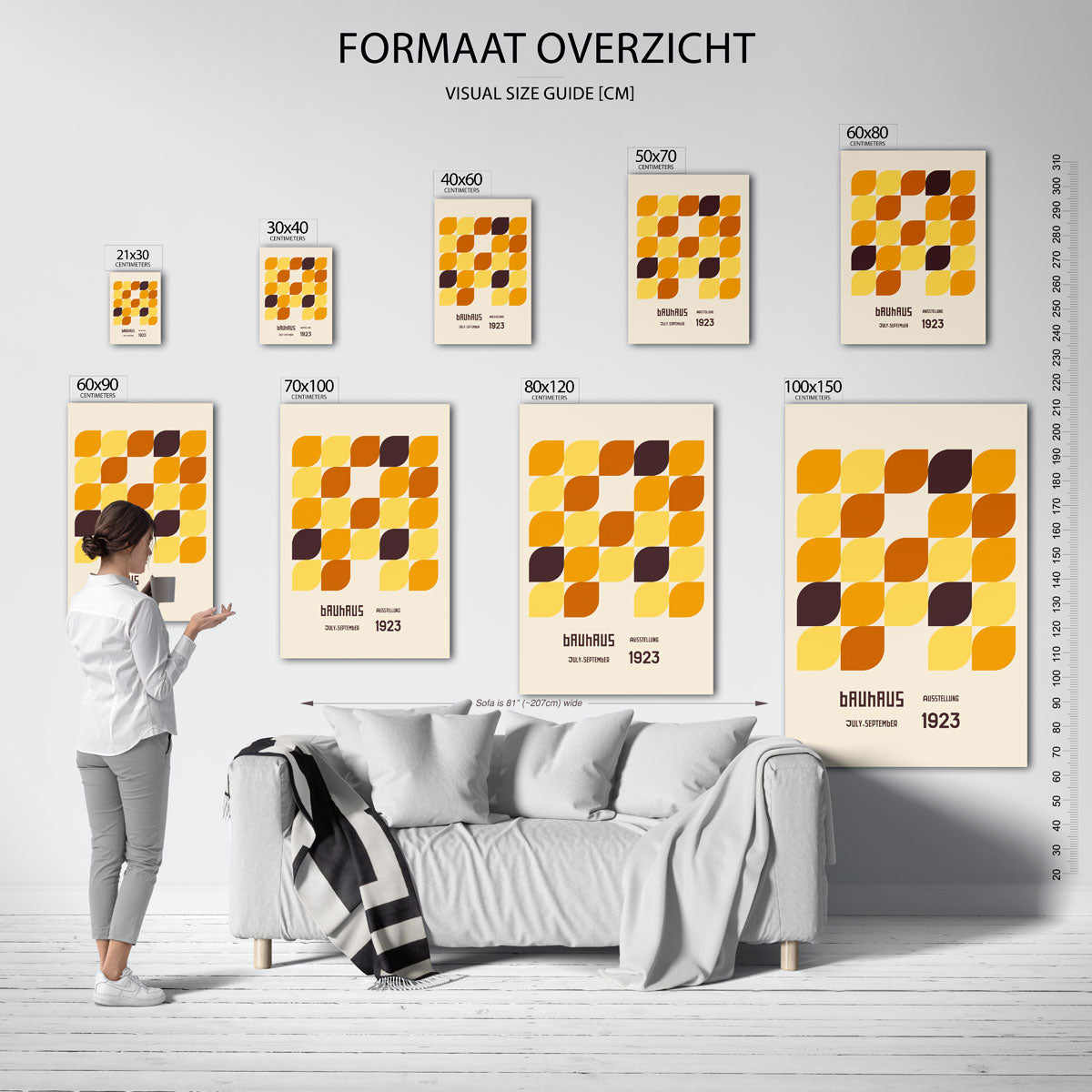 Vormritme en kleur Poster