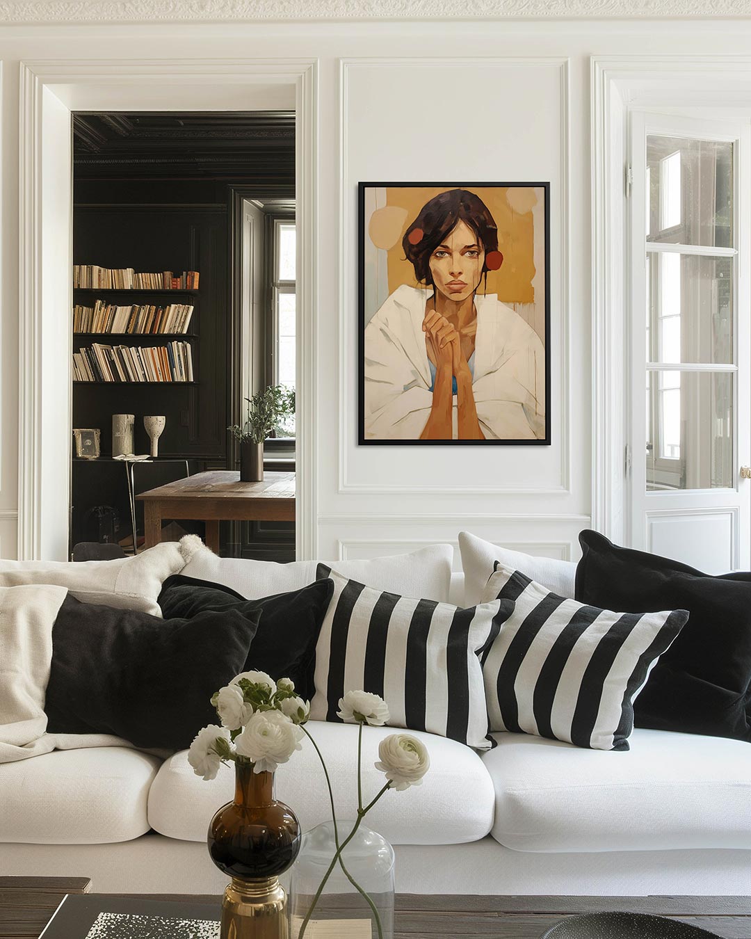 Expressieve vrouw Kunstwerk