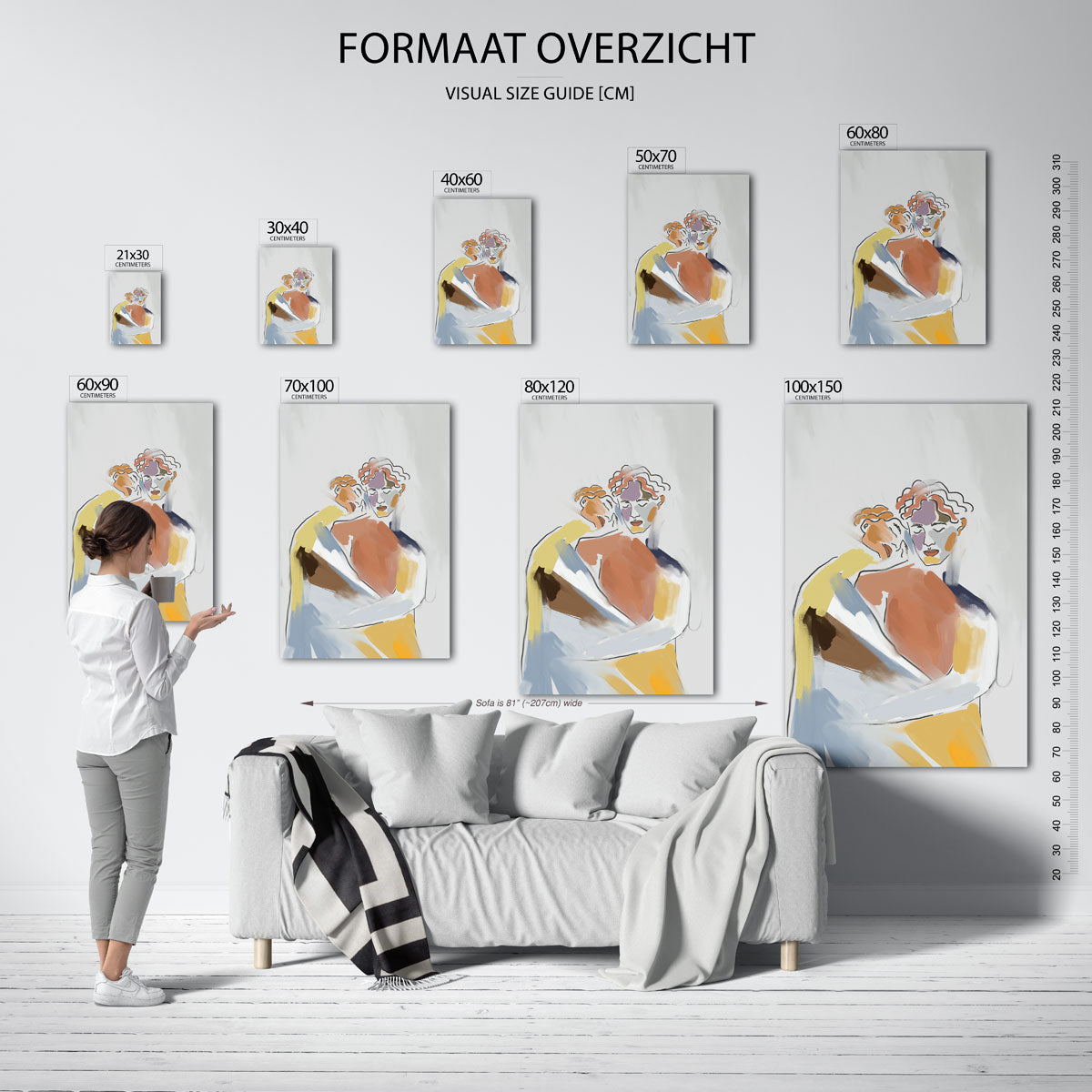 Abstracte figuren Poster