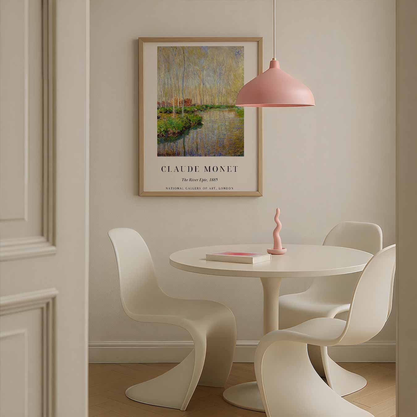 Monet's Dromerige Rivierlandschap Poster-WallArtistic