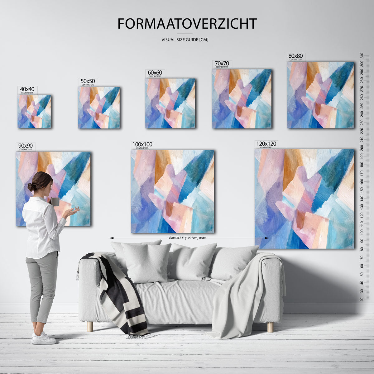 Abstracte vormen Poster