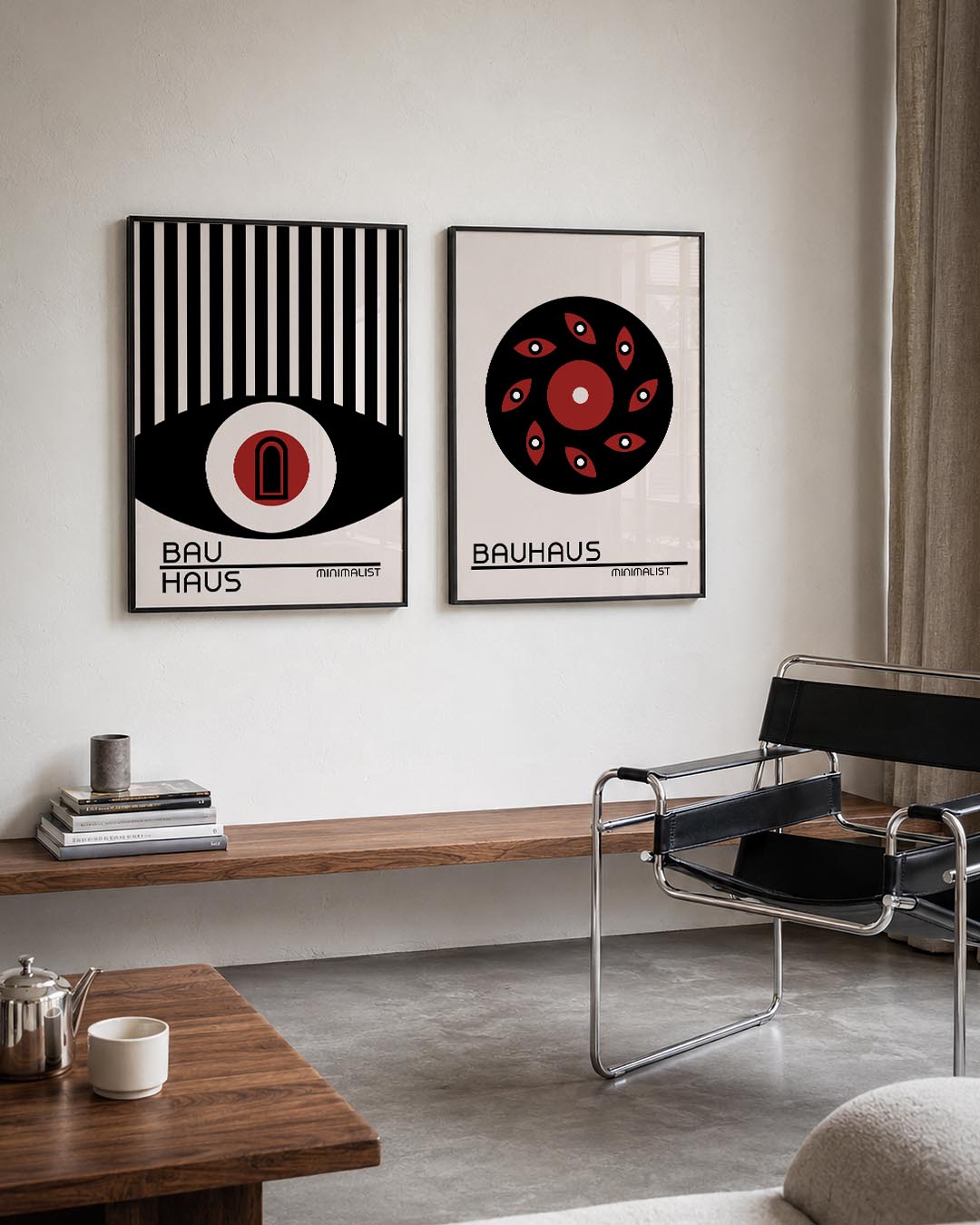 Lijnen en cirkel Posterset