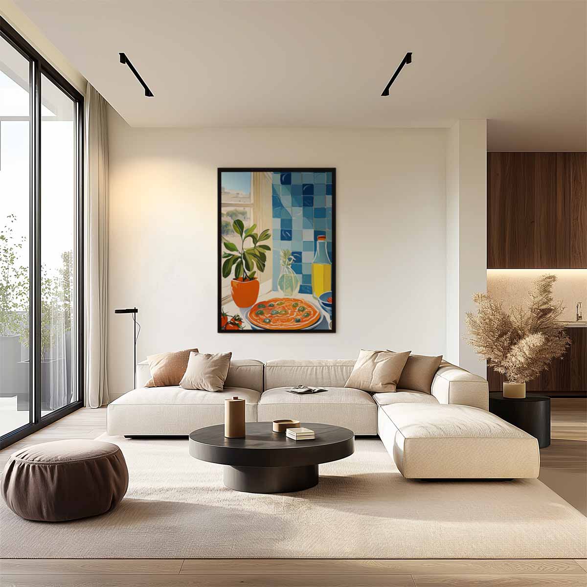 Mediterrane Keuken Vibes Kunstwerk-canvas-dibond-plexiglas-wanddecoratie-WallArtistic